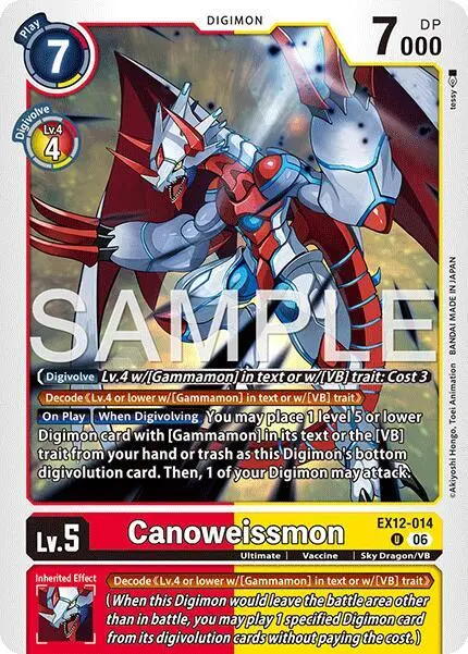 Canoweissmon card art