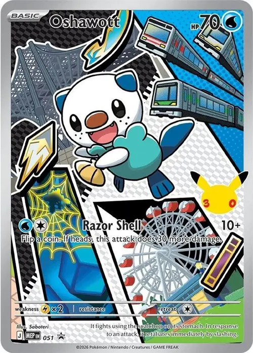 Oshawott - 051 card art