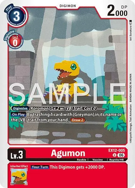 Agumon card art