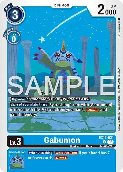 Gabumon card art