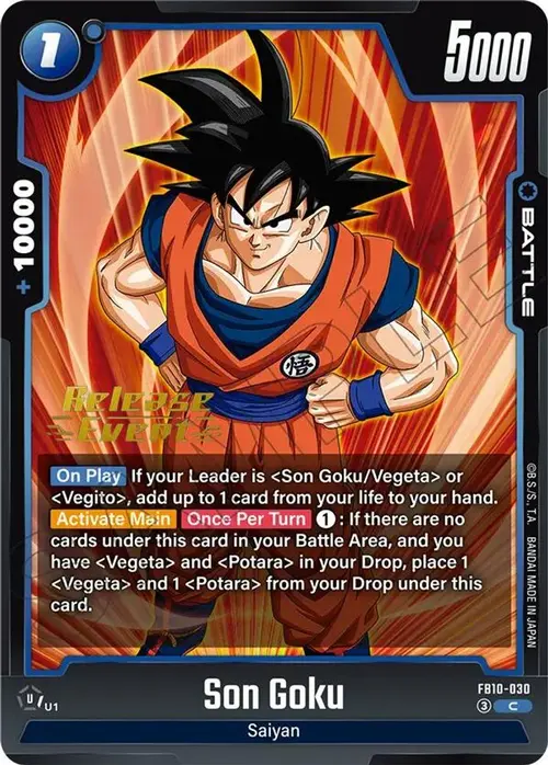 Son Goku - FB10-030 card art