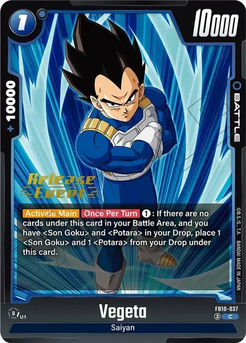 Vegeta - FB10-037 card art