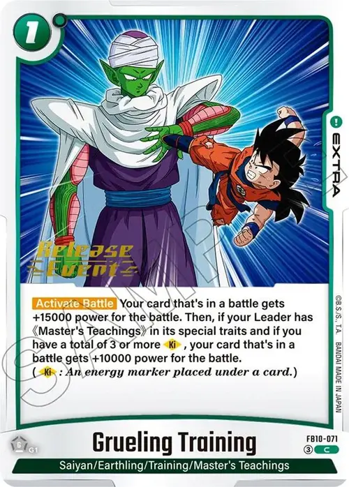 Grueling Training card art