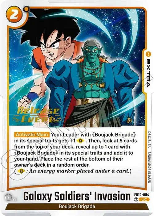 Galaxy Soldiers' Invasion card art