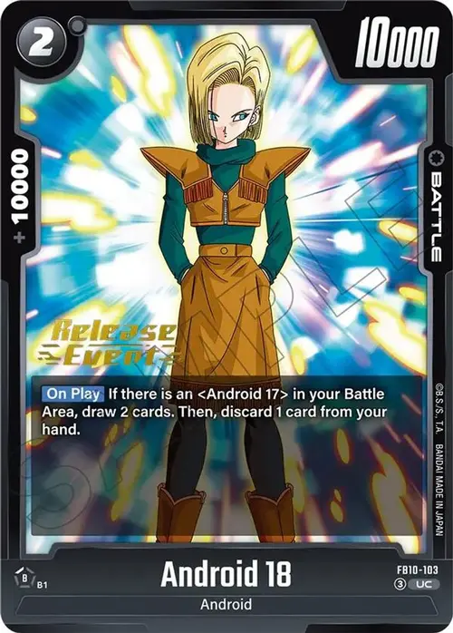 Android 18 - FB10-103 card art