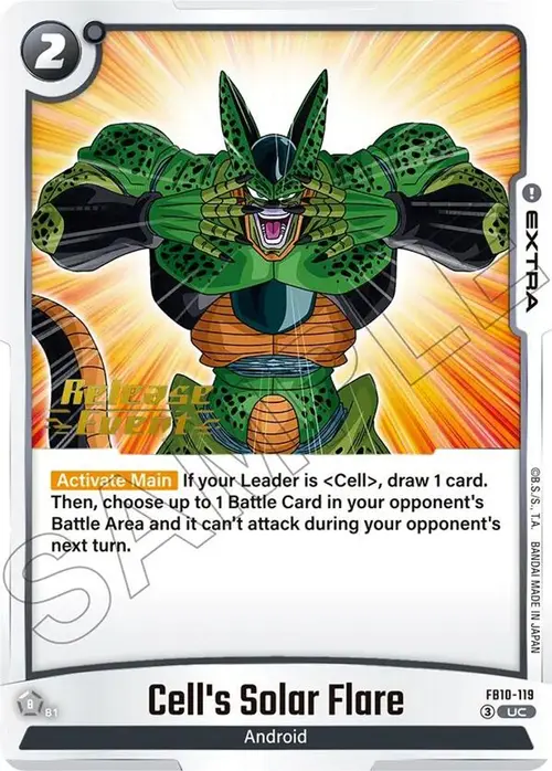 Cell's Solar Flare card art