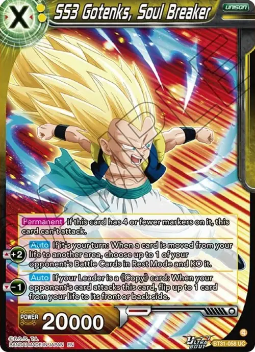 SS3 Gotenks, Soul Breaker card art
