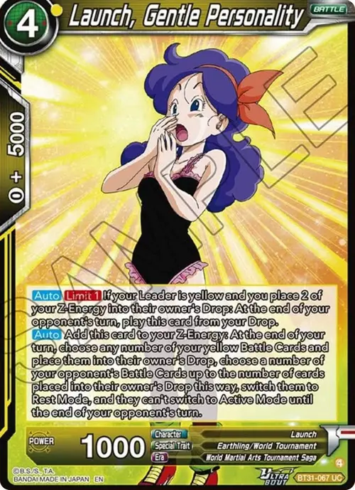 Launch, Gentle Personality card art