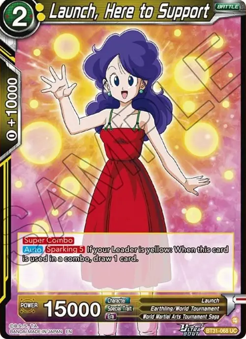Launch, Here to Support card art