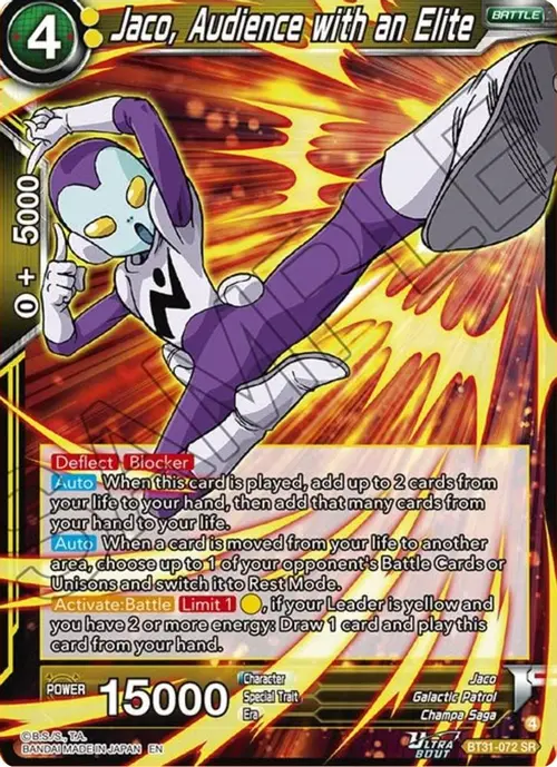 Jaco, Audience with an Elite card art