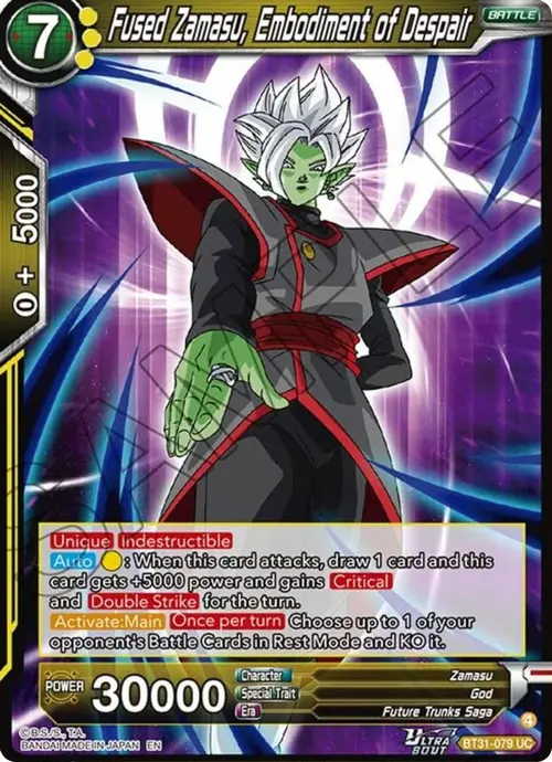 Fused Zamasu, Embodiment of Despair card art