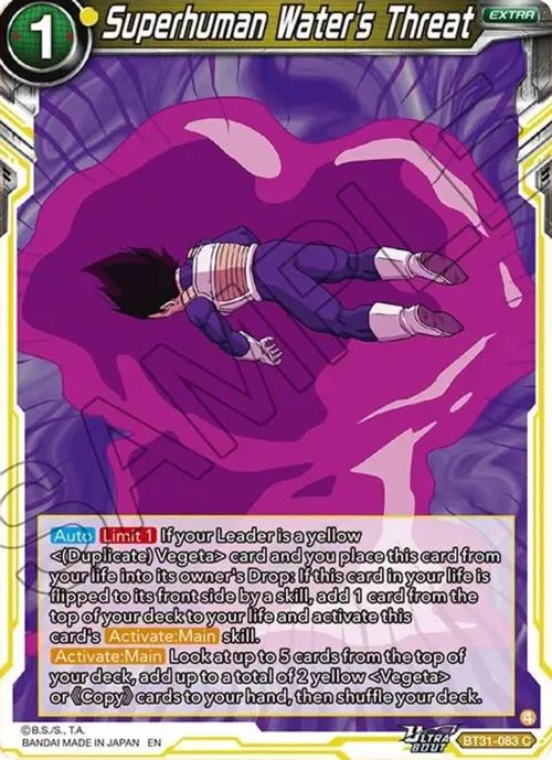 Superhuman Water's Threat card art