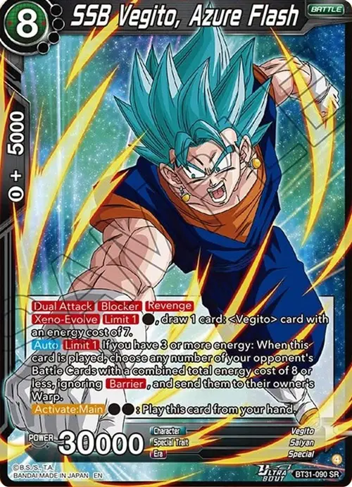 SSB Vegito, Azure Flash card art