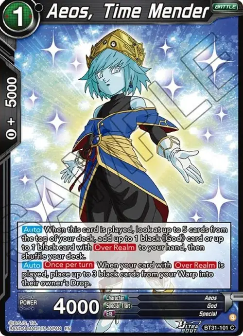 Aeos, Time Mender card art