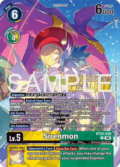 Sirenmon (Regionals 26-27 Season 2 Finalist) card art