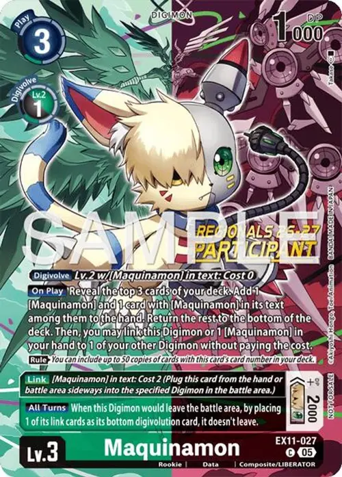 Maquinamon (Regionals 26-27 Season 2 Participant) card art