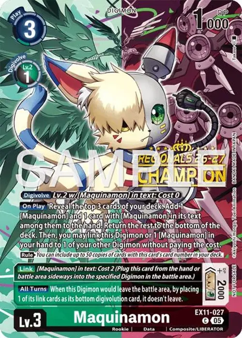 Maquinamon (Regionals 26-27 Season 2 Champion) card art