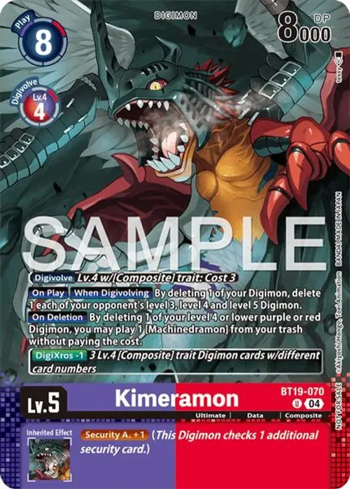 Kimeramon - BT19-070 (Event Pack 10) card art