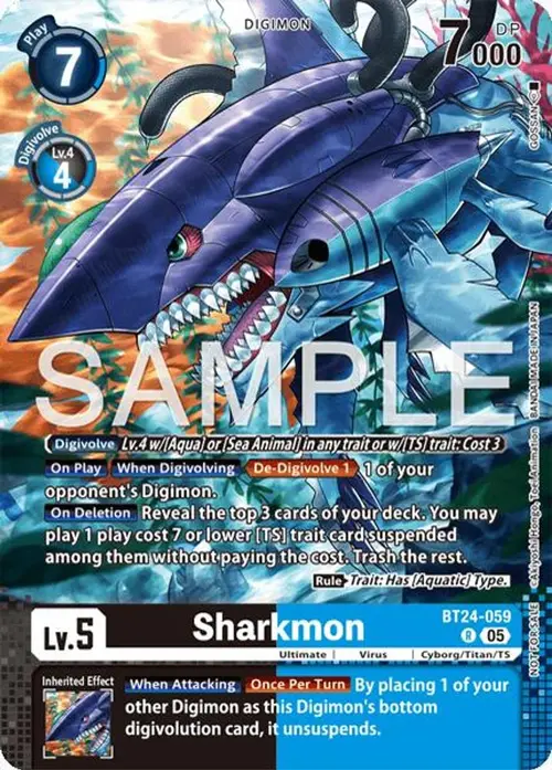 Sharkmon (Event Pack 10) card art