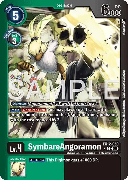 SymbareAngoramon (Limited Foil) card art