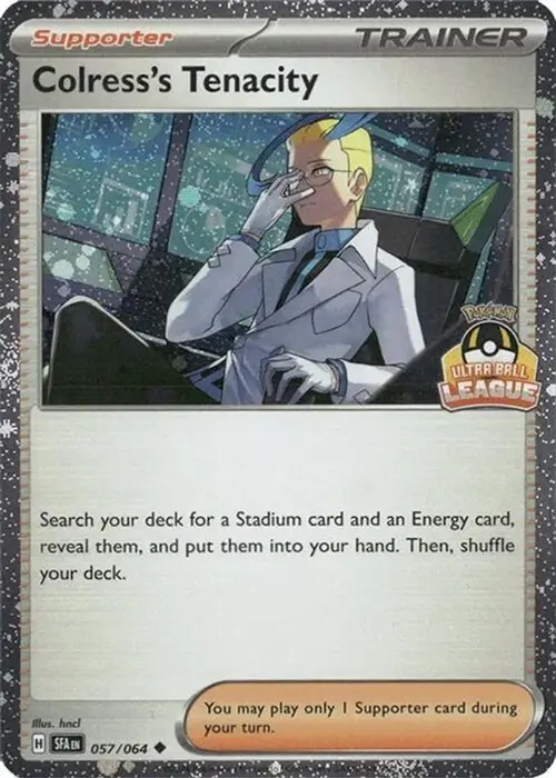 Colress's Tenacity - 057/064 (Ultra Ball League) card art