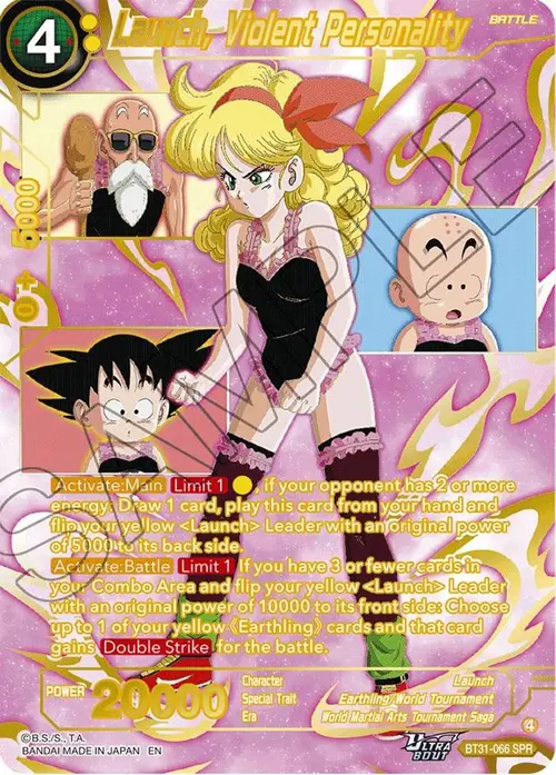 Launch, Violent Personality (SPR) card art