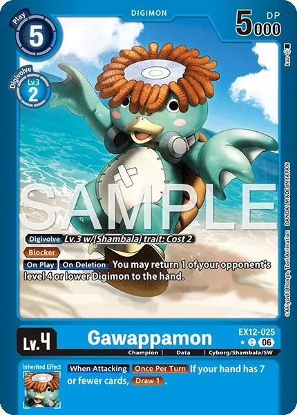 Gawappamon (Limited Foil) card art