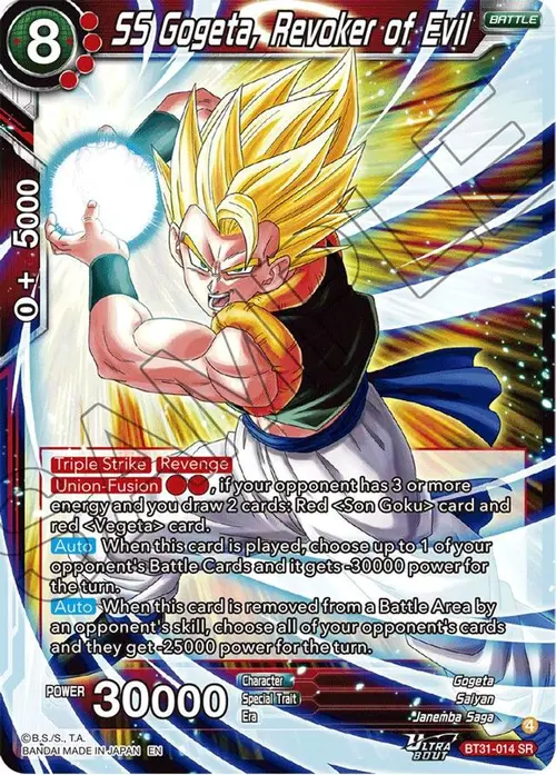 SS Gogeta, Revoker of Evil card art