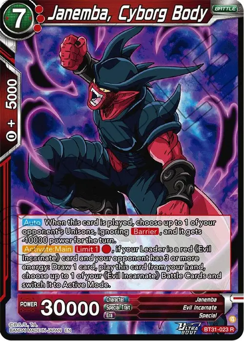 Janemba, Cyborg Body card art