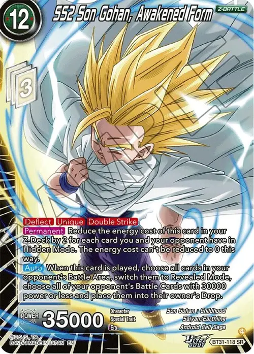 SS2 Son Gohan, Awakened Form card art