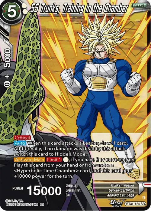 SS Trunks, Training in the Chamber card art