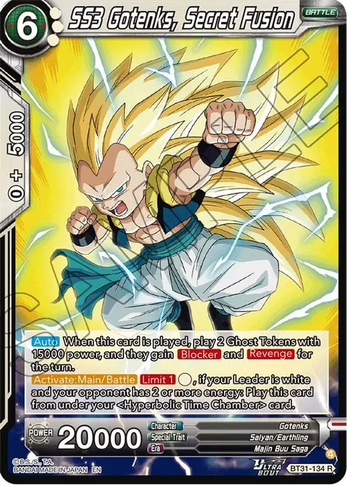 SS3 Gotenks, Secret Fusion card art