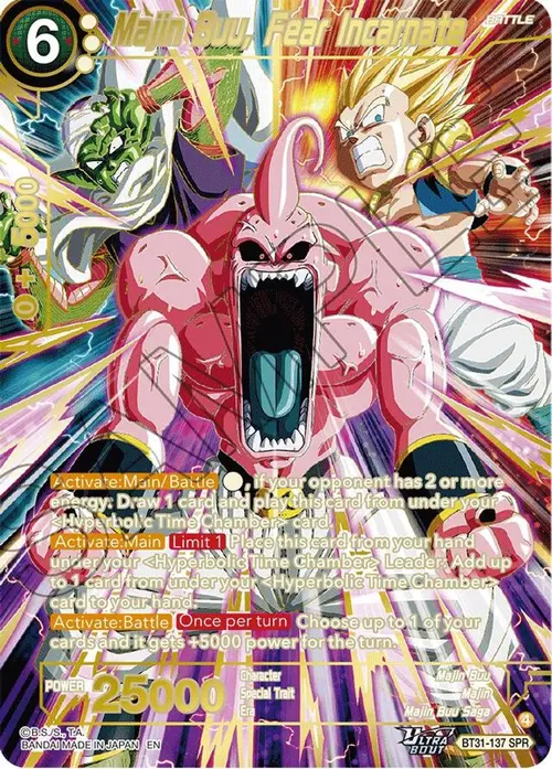 Majin Buu, Fear Incarnate (SPR) card art