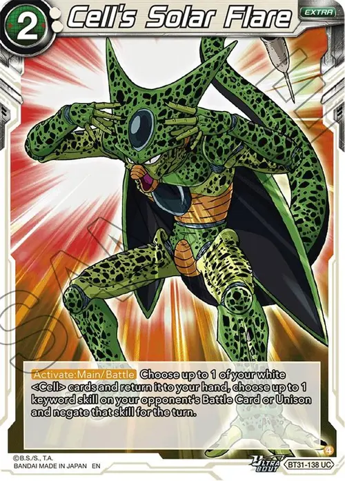 Cell's Solar Flare card art