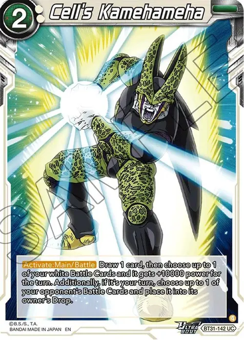 Cell's Kamehameha card art