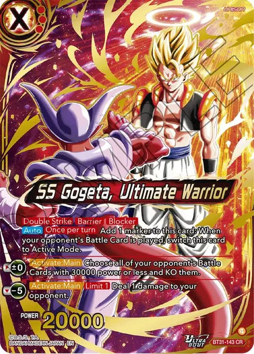 SS Gogeta, Ultimate Warrior card art