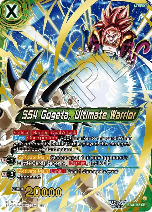 SS4 Gogeta, Ultimate Warrior card art