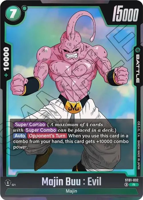 Majin Buu : Evil - ST01-032 card art