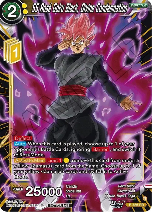 SS Rose Goku Black, Divine Condemnation card art