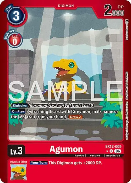 Agumon (Limited Foil) card art
