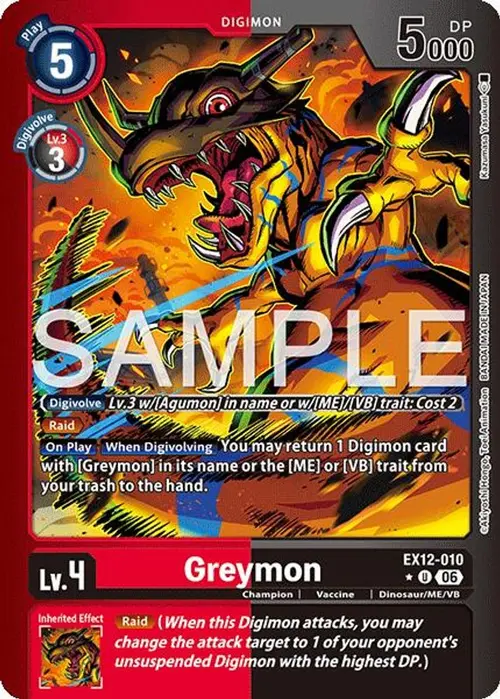 Greymon (Limited Foil) card art
