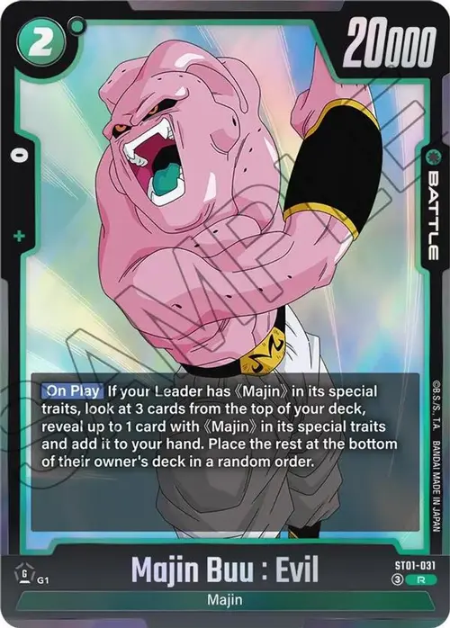 Majin Buu : Evil - ST01-031 card art