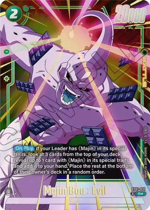 Majin Buu : Evil - ST01-031 (Alternate Art) card art