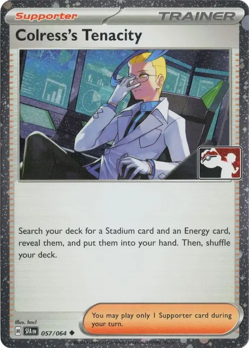 Colress's Tenacity - 057/064 (Cosmos Holo) card art