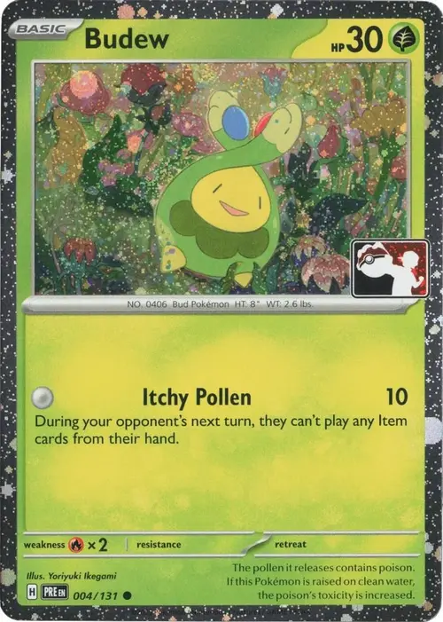 Budew - 004/131 (Cosmos Holo) card art
