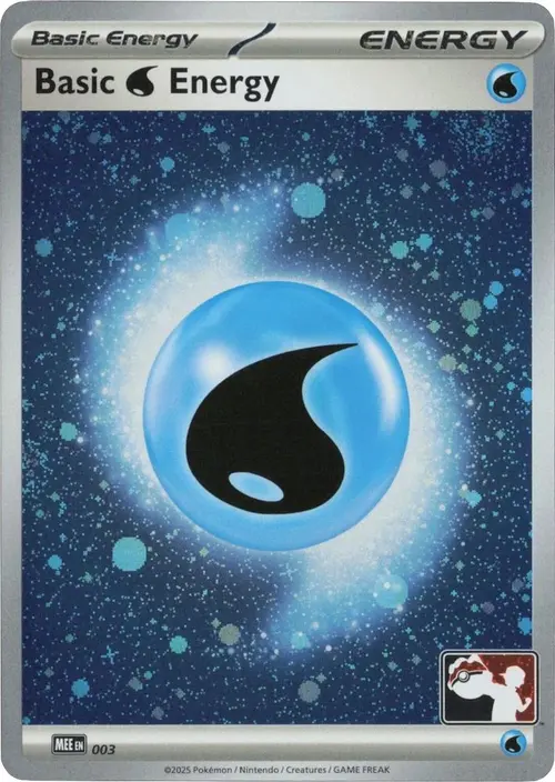 Basic Water Energy - MEE 003 (Cosmos Holo) card art