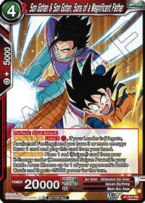 Son Gohan & Son Goten, Sons of a Magnificent Father (Deluxe Pack 2026 Vol.2) card art