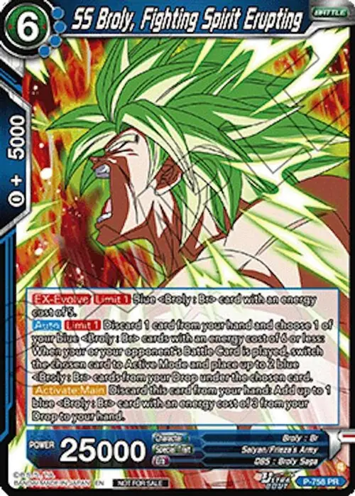 SS Broly, Fighting Spirit Erupting (Deluxe Pack 2026 Vol.2) card art