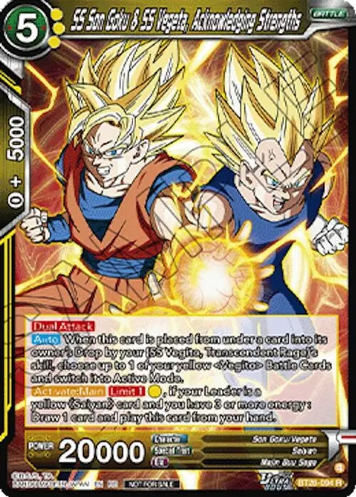 SS Son Goku & SS Vegeta, Acknowledging Strengths (Deluxe Pack 2026 Vol.2) card art
