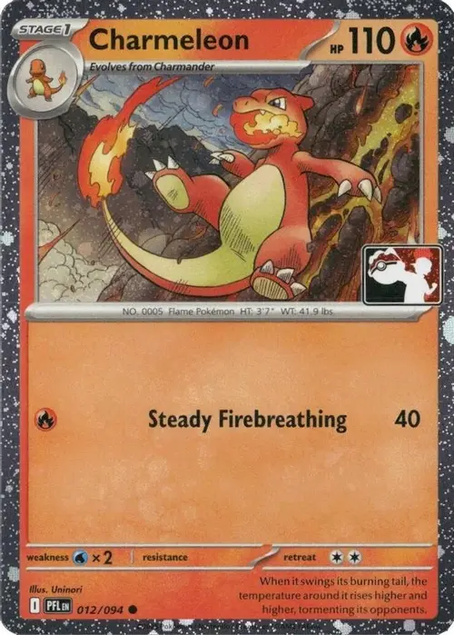 Charmeleon - 012/094 (Cosmos Holo) card art
